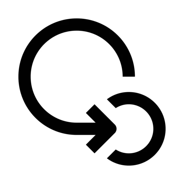 Abstraktes Pfeilkreis Symbol — Stockvektor
