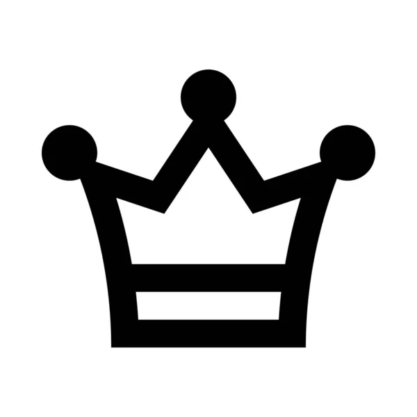 Corona Rey Príncipe Icono Bebés Niños Categoría Infancia — Vector de stock