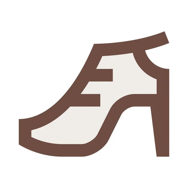 Mode Schuhe Mädchen Ikone Der Kategorie Schuhe — Stockvektor