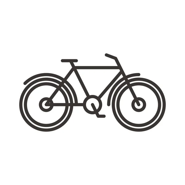 Иконка Велосипедного Велосипеда Стиле Контура — стоковый вектор
