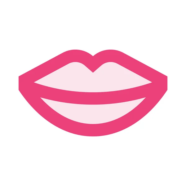 Beleza Beijo Lábios Ícone —  Vetores de Stock