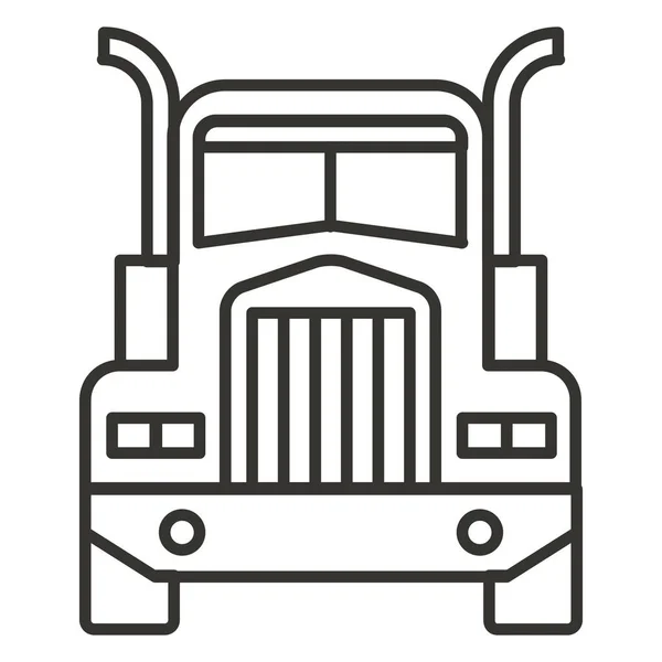 Значок Транспорту Доставки Автомобіля Стилі Контур — стоковий вектор