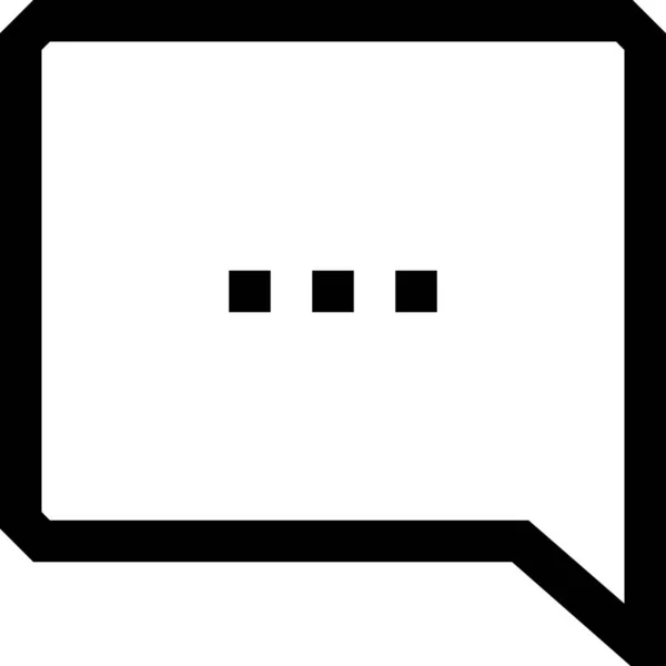 Bubble Chat Dialog Symbol Umrissstil — Stockvektor