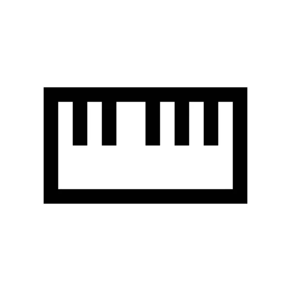 Instrument Toetsenbord Melodie Icoon Outline Stijl — Stockvector