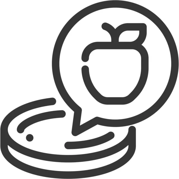 Seed Apple Test Icon — Stock Vector