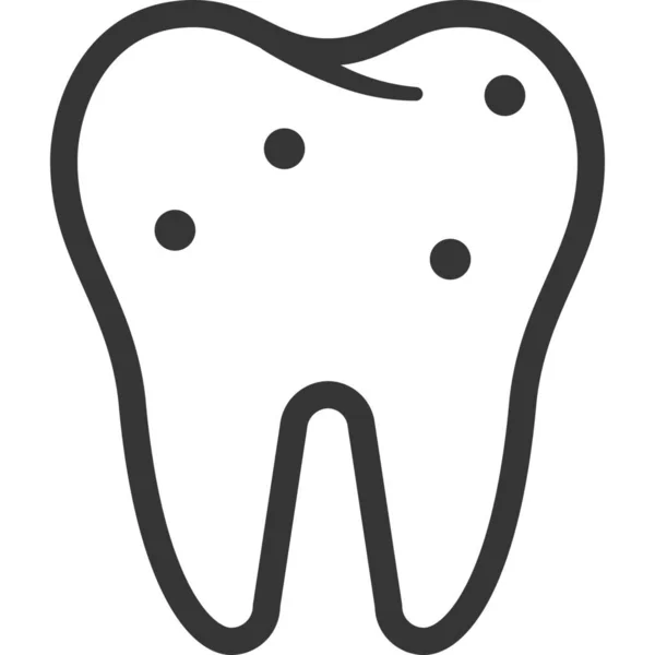 Tandtänder Tandläkare Ikon — Stock vektor