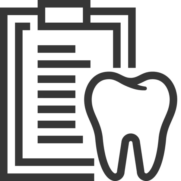 Diente Dientes Dentista Icono — Archivo Imágenes Vectoriales
