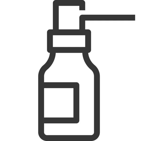 Oral Spray Bottle Icon — Stock Vector