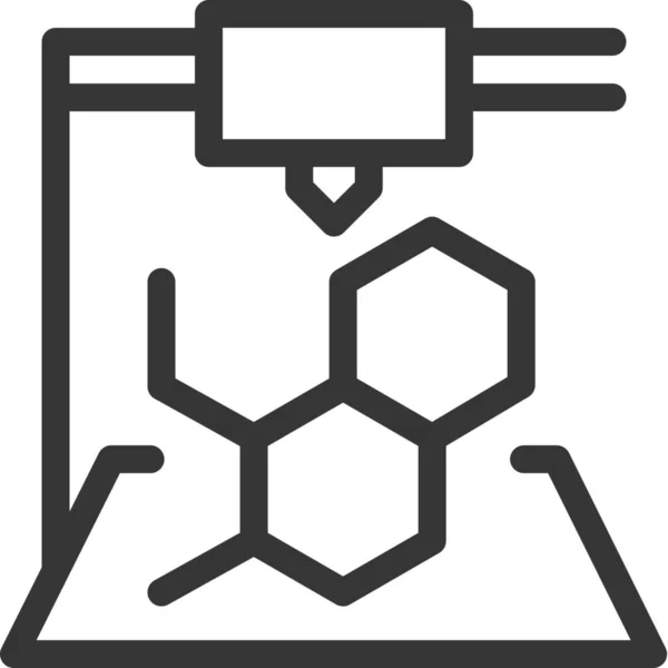 Trójwymiarowa Ikona Laboratoryjna Tkanki — Wektor stockowy