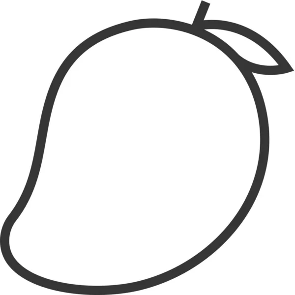 Mango Fruta Dulce Icono — Vector de stock