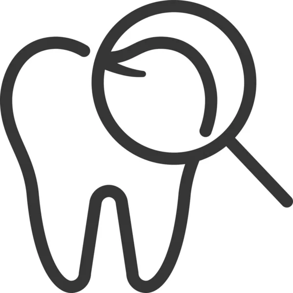 Diente Dientes Dentista Icono — Vector de stock