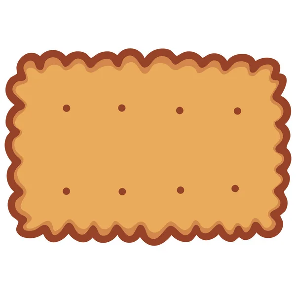 Bäckerei Keks Kekse Symbol Ausgefüllten Umriss Stil — Stockvektor