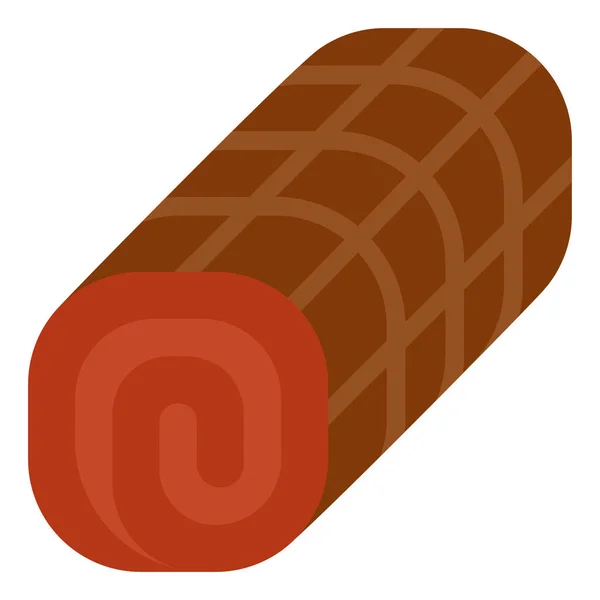 Food Ham Pancetta Icon — Stock Vector