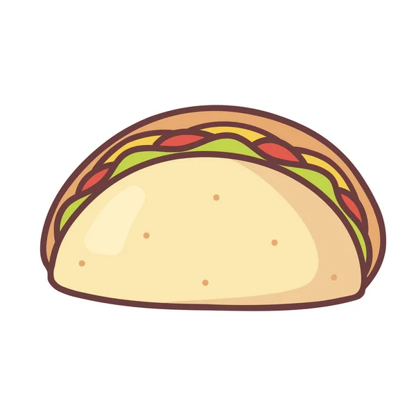 Mexican Handdrawn Food Drink Icon Handdrawn Style — 스톡 벡터