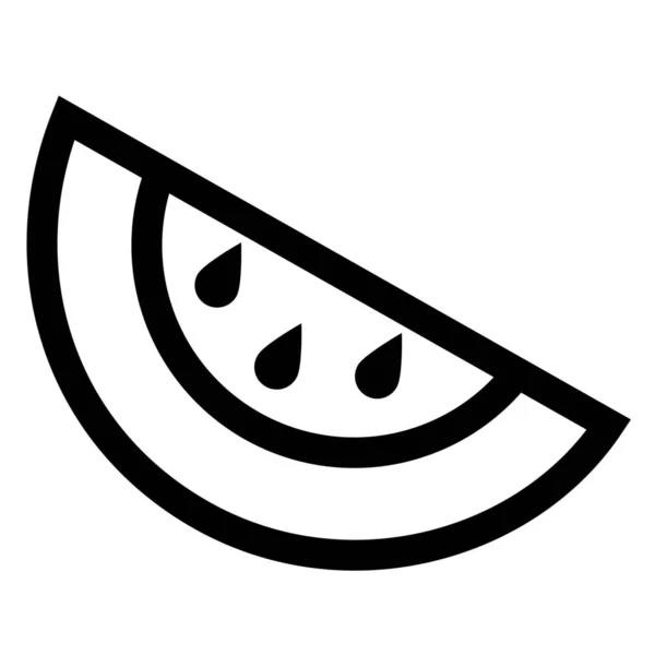 フルーツジューシーなメロンのアイコン — ストックベクタ