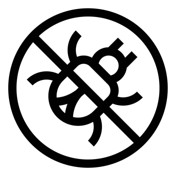 Antivirus Bug Malware Symbol Der Kategorie Computer Hardware — Stockvektor