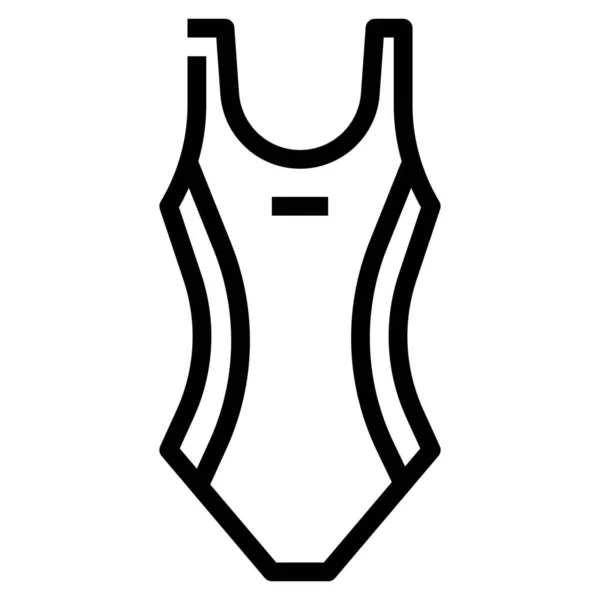 비키니 수영복 수영복 액세서리 에서의 아이콘 — 스톡 벡터