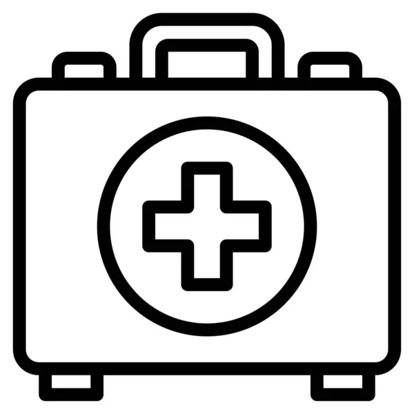 Aid Emergency First Icon Outline Style — Stock Vector