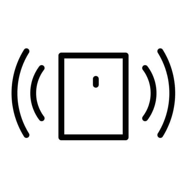 Icono Sonda Del Dispositivo Datos Estilo Esquema — Vector de stock