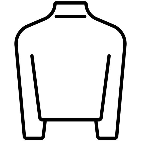 Ikon Pakaian Panjang Dalam Kategori Pakaian Aksesoris - Stok Vektor
