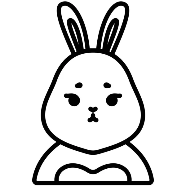 Bunny Rabbit Animal Icon — Stock Vector