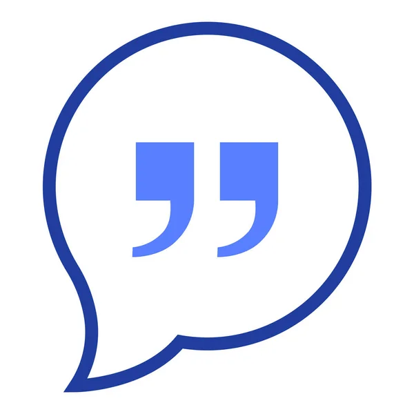 Quote Quotation Quotes Speech Bubble Icon — стоковый вектор