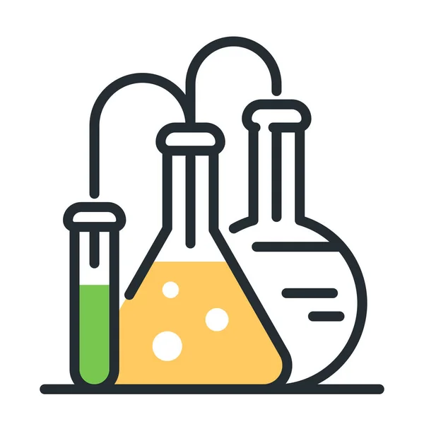 Ikona Mikstury Kolby Laboratoryjnej Chemii — Wektor stockowy