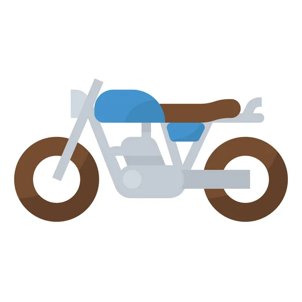 Ikona Transportu Motocykli Stylu Flat — Wektor stockowy