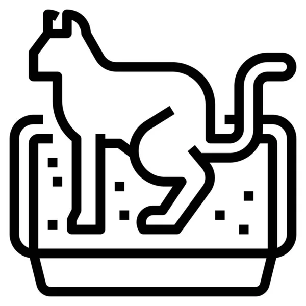 Animal Gato Mascota Icono Categoría Mascotas Veterinarios — Archivo Imágenes Vectoriales