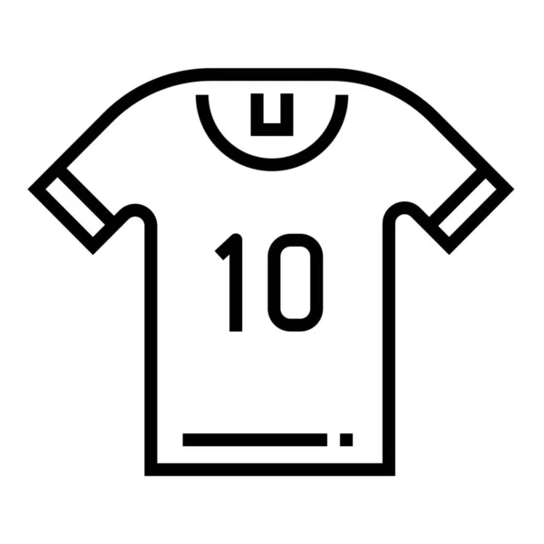 Clothes Sportswear Shirt Icon Football Soccer Category — Stock Vector