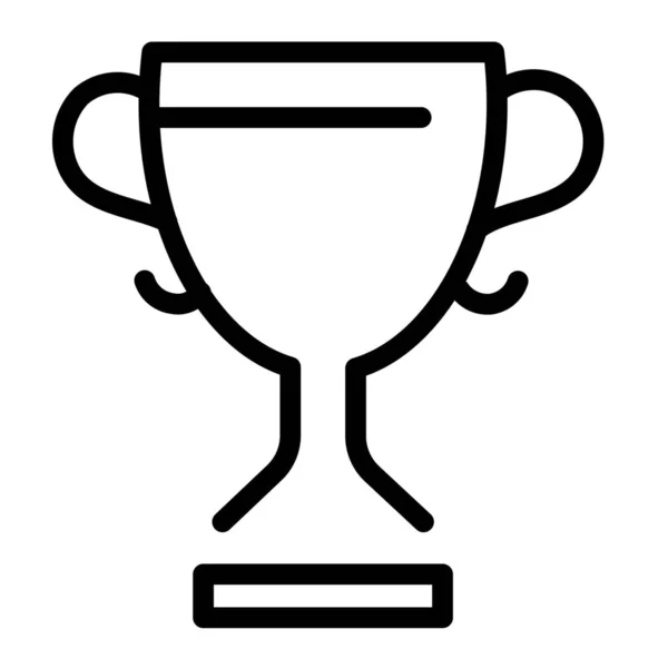 Βραβείο Κύπελλο Βραβείο Εικονίδιο Στυλ Περίγραμμα — Διανυσματικό Αρχείο