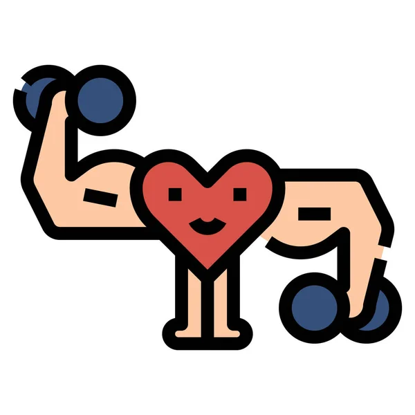 Healthy Heart Medical Icon — Stock Vector