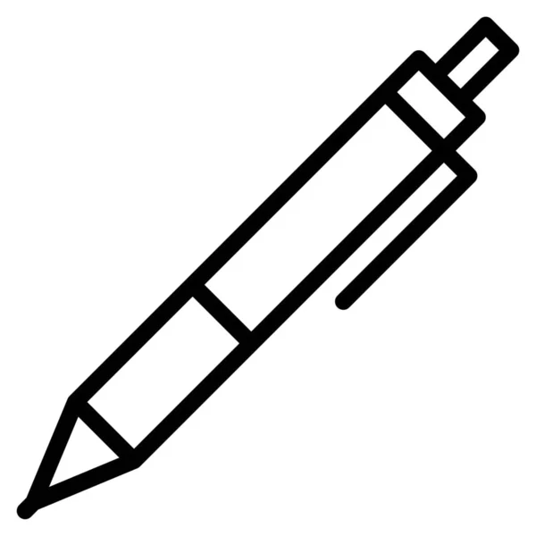 Bildungsbüro Stift Symbol Outline Stil — Stockvektor