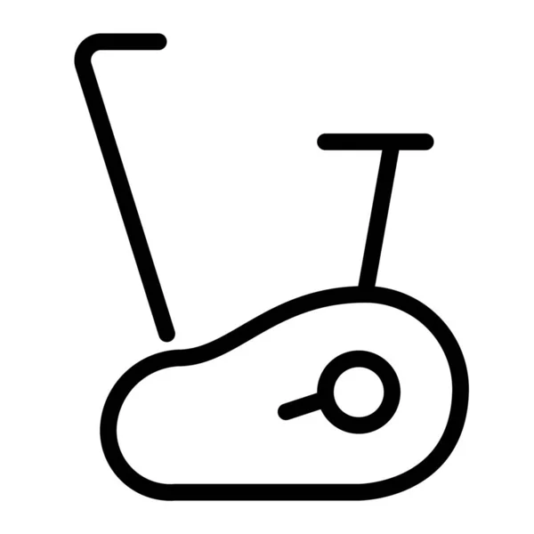 Equipamento Exercício Bicicleta Fitness Ícone Estilo Esboço — Vetor de Stock