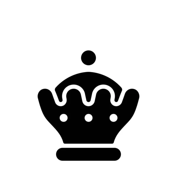 王冠象棋游戏图标 — 图库矢量图片