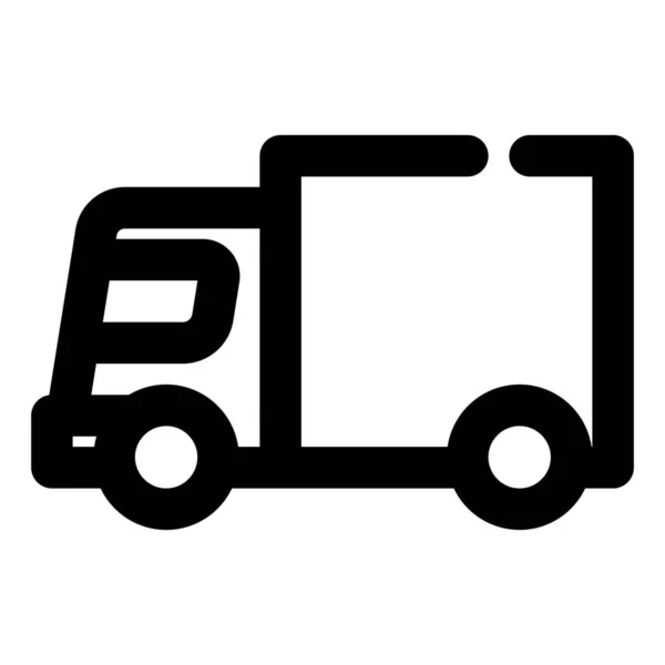 Entrega Logística Transporte Icono Estilo Esquema — Vector de stock