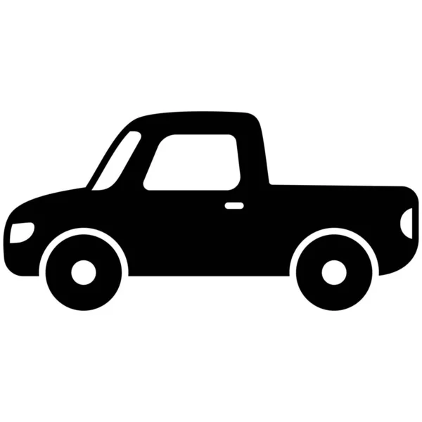 Car Pick Transport Icon Solid Style — Stock Vector