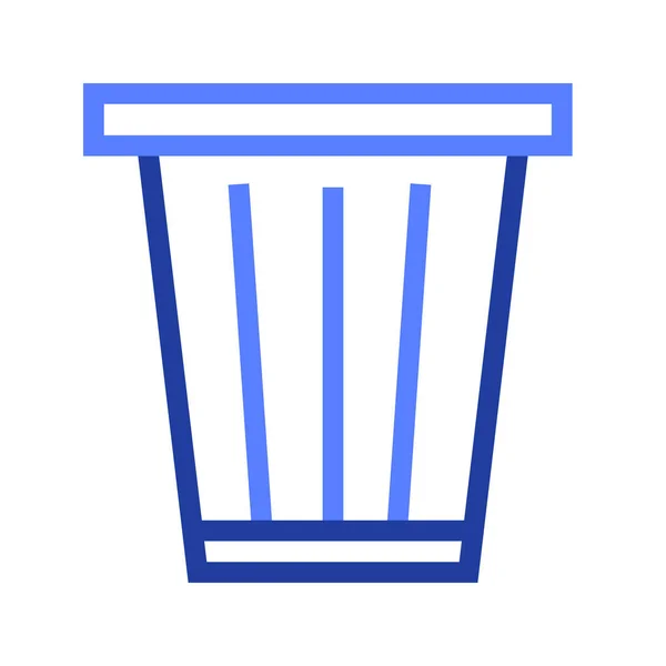 Puede Eliminar Basura Bin Icono — Vector de stock