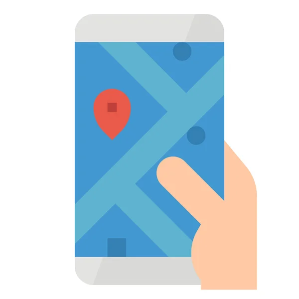 App Icône Destination Dans Style Flat — Image vectorielle