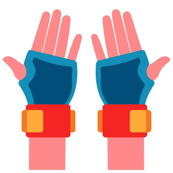 Wrist Guards Safety Icon — Stock Vector