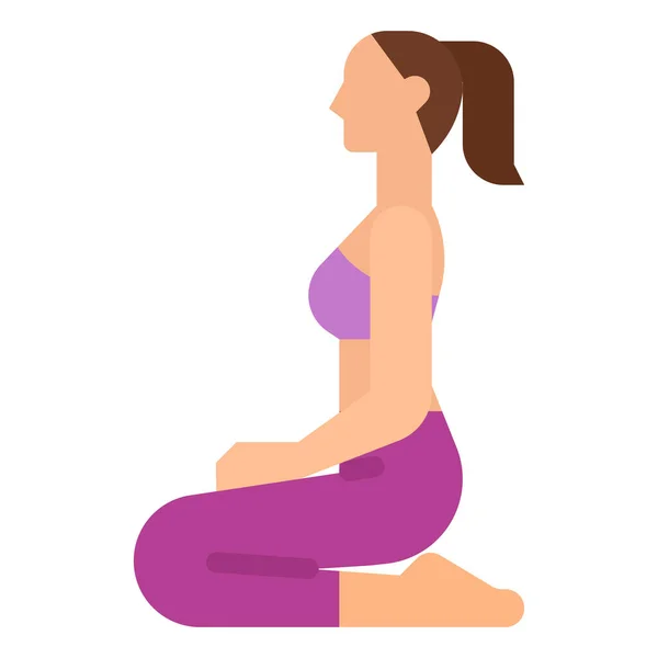 Bewegungshelden Posieren Der Kategorie Fitness Yoga Diät — Stockvektor