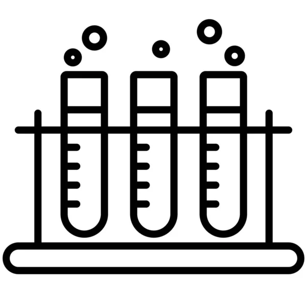 Chemist Education Experiment Icon — Stock Vector