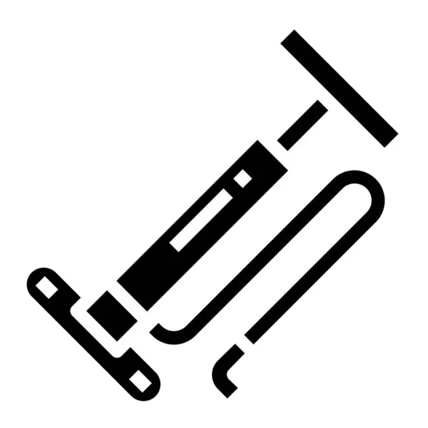 固体式空气自行车泵图标 — 图库矢量图片