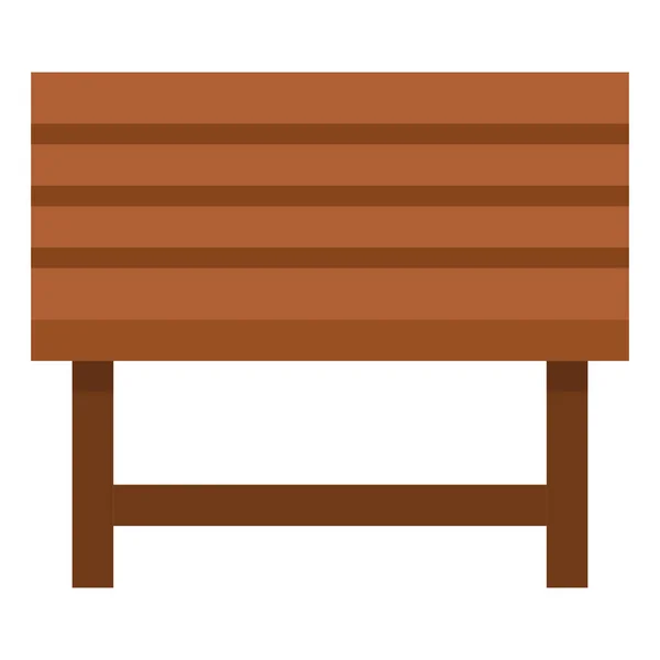 Desk Funiture Station Icon Flat Style — Stock Vector