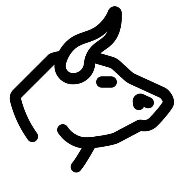 动物牛市图标 — 图库矢量图片