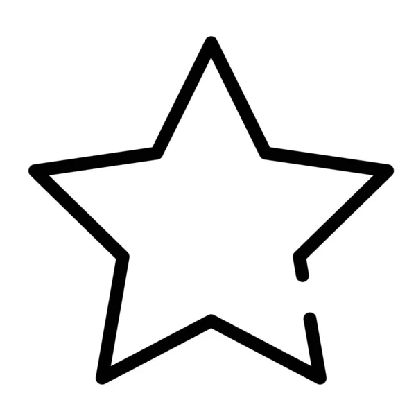 Іконка Нічного Рейтингу Простору Стилі Контур — стоковий вектор
