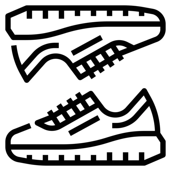 Feet Leather Shoes Icon Clothes Accessories Category — Stock Vector