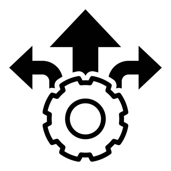 Distribución Administrar Organizar Icono — Vector de stock