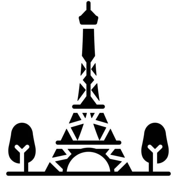 Icono Construcción Francia — Vector de stock