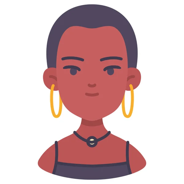 Африканская Икона Карьеры Аватара Категории Аватары — стоковый вектор